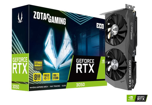ZOTAC GEFORCE RTX 3050 8GB ECO DUAL FAN GRAPHIC CARD - SWIFT PERIPHERALS1088635
