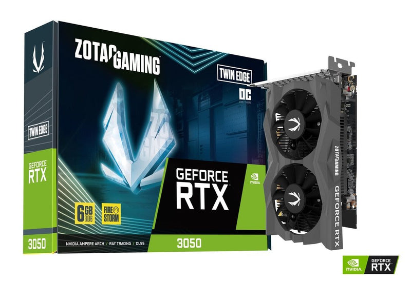 ZOTAC GEFORCE RTX 3050 TWIN EDGE OC 6GB GDDR6 - SWIFT PERIPHERALS1091430