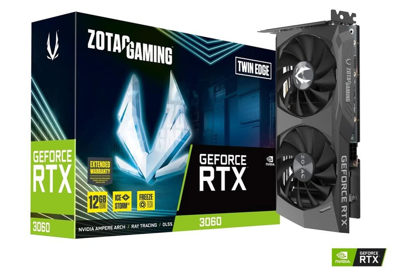 ZOTAC GEFORCE RTX 3060 12GB TWIN EDGE GRAPHIC CARD - SWIFT PERIPHERALS1084125