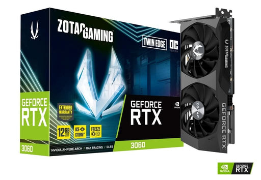 ZOTAC GEFORCE RTX 3060 12GB TWIN EDGE OC GRAPHIC CARD - SWIFT PERIPHERALS100879