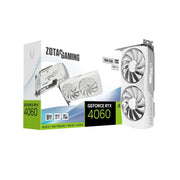 ZOTAC GEFORCE RTX 4060 8GB TWIN EDGE OC GRAPHIC CARD WHITE EDITION - SWIFT PERIPHERALS1085950